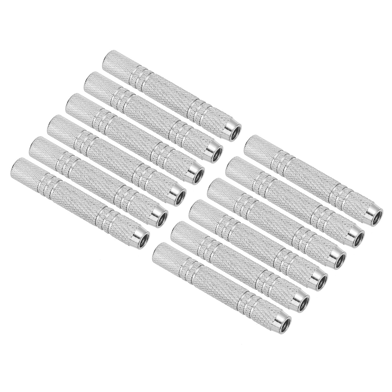 PATIKIL 12 Grams Dart Replacements Barrel, 12Pcs Metal Dart Replace Barrel Accessories for Soft and Steel Dart Tips, Silver Tone