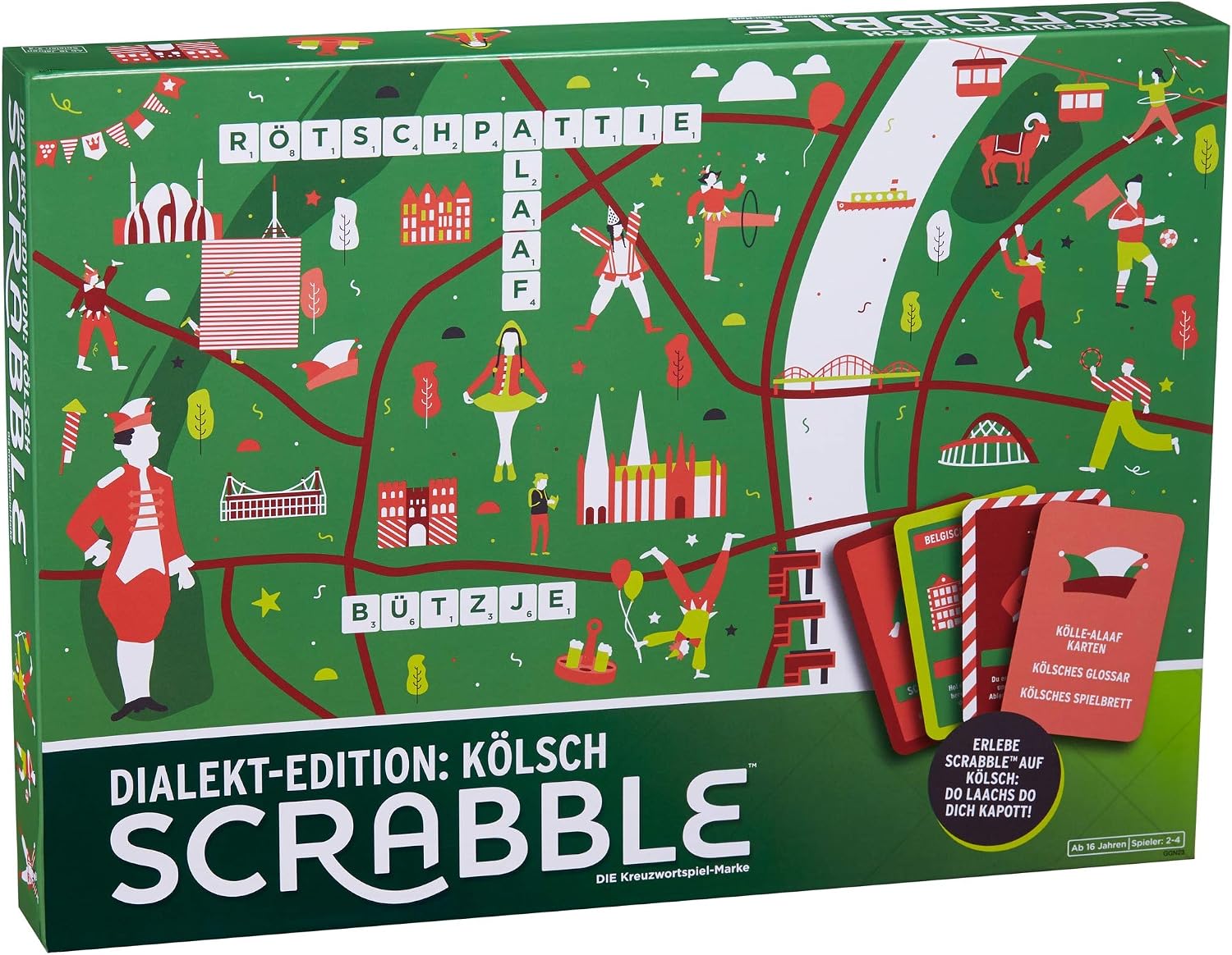 Mattel Games GGN23 Scrabble Dialect Edition Cologne Word Game and Board Game Suitable for 2-4 Players - Image 5
