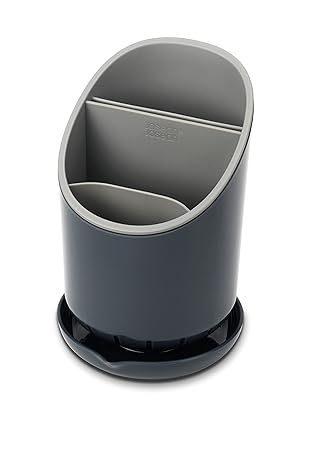 Joseph Joseph Dock Cutlery Drainer and Organizer, Dark Grey/Grey
