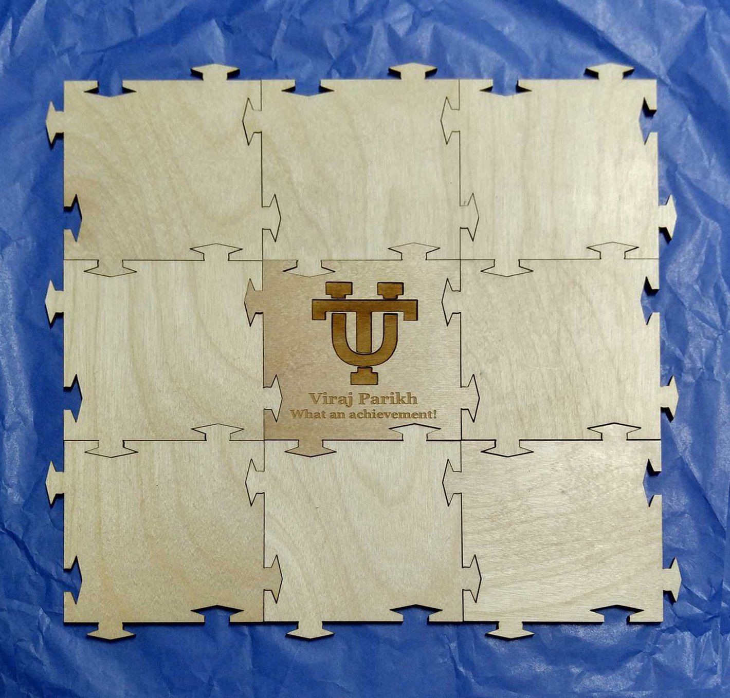 Graduation Puzzle Wooden Signing Guest Book Handmade