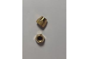 AXEGRINDERZ 2 Pack USA Spec Brass Truss Rod Nut for Gibson Made in USA OEM Part