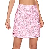 M MOTEEPI Skorts for Woman 18" Golf Athletic Skirts with Pockets High Waist Tennis Skirt