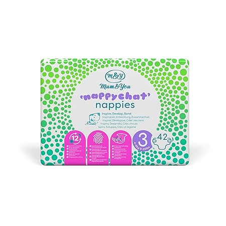 Mum & You Nappychat Öko-Windeln, Größe 3 (42 Windeln) mit Smart-Tube-Technologie für Extra-Auslaufschutz. Hypoallergen, derma