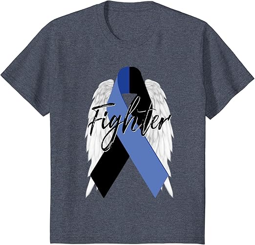 Ocular Melanoma Cancer Survivor Shirt Fighter Wings Ribbon