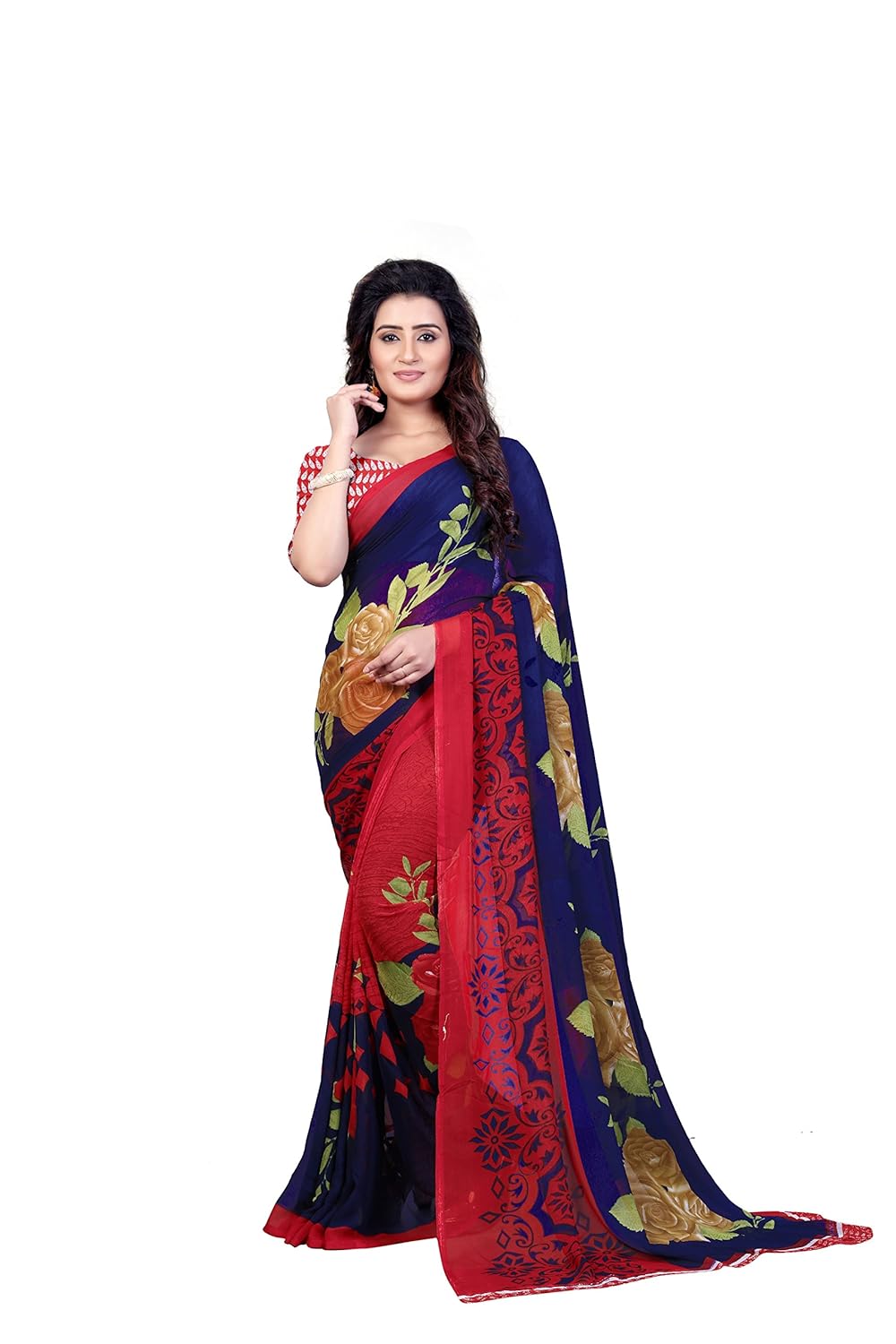 kashvi saree women's saree with blouse piece