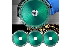 HOIUTER Indestructible Disc 2.0 - Cut Everything in Seconds, 2025 Upgraded Indestructible Disc for Angle Grinder 7/8 inch, 4 inch Circular Saw Blades for Ceramic Tile Glass Metal Wood Cutting (3 Pack)