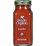 Simply Organic Smoked Paprika, 2.96 Ounce, Organic Paprika, Warm, Mildly Tangy, Hint of Sweetness, Kosher, No ETO, Non GMO