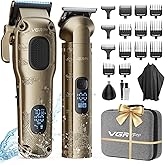 Vgrpro Hair Clippers for Men Professional, Cordless Hair Clippers for Hair Cutting, Mens Clippers and Trimmers Set, Electric Hair Trimmer for Men with Package Case