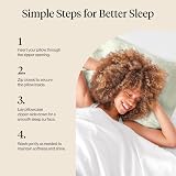 Kitsch Satin Pillowcase with Zipper Sage 48x66 cm - Hair & Skin view 7
