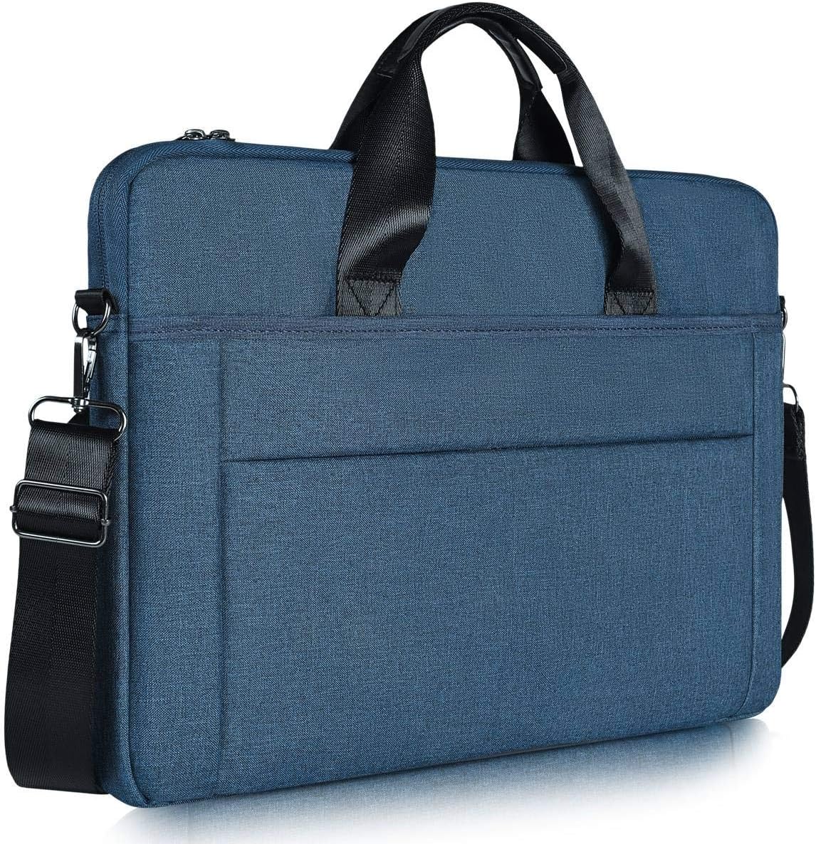 17.3 Inch Laptop Shoulder Bag with Strap for HP Envy 17 17t/Pavilion 17, Acer Predator 17/Aspire 17.3, Dell Inspiron 17, ASUS ROG, Lenovo, LG, MSI GS7, 17 inch Slim Waterproof Laptop Case, Navy Blue