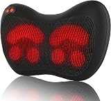 iKristin Back Neck Massager Pillow with Heat Deep Kneading 3 Speed USB Car