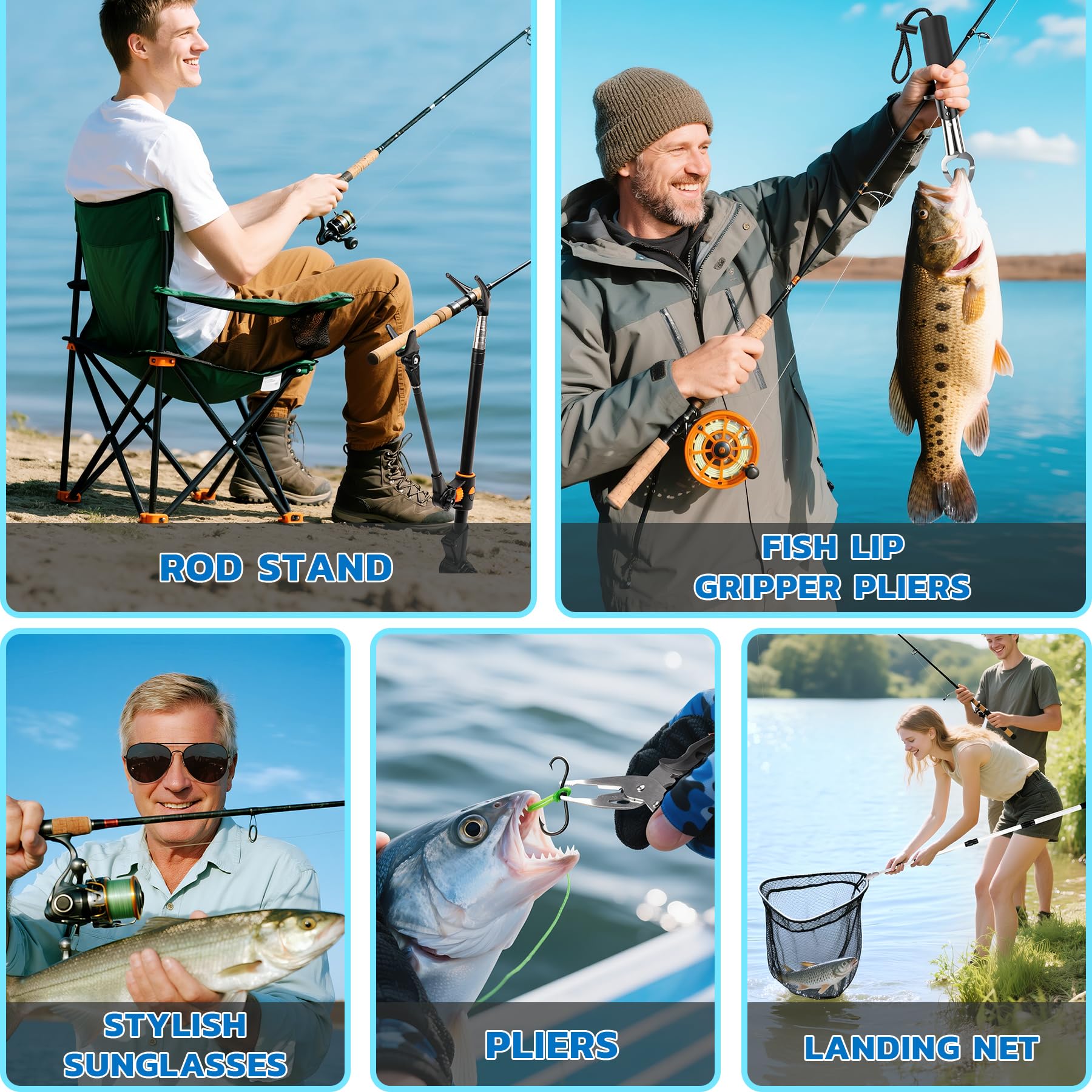 LUMYCE Fishing Advent Calendar 2025: Mens Advent Calendar 2025 Christmas Calendar for Men - Advent Calendar Tools for Dad Brother Ancle Husband 24 Fishing Gear & Accessories Gifts for Fishing Lovers