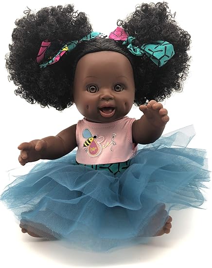 biracial doll with curly hair