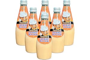 COCO NOTCH Coconut Milk Drink -10.14oz Coconut Milk Drink with Pulp – No Preservatives and Non-GMO – 6-Pack (Papaya)