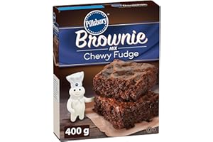 Pillsbury Chocolate Fudge Chewy Brownie Mix, 400 Grams Package of Brownie Mix, Baking Mix, Tastes Like Homemade, Easy To Bake