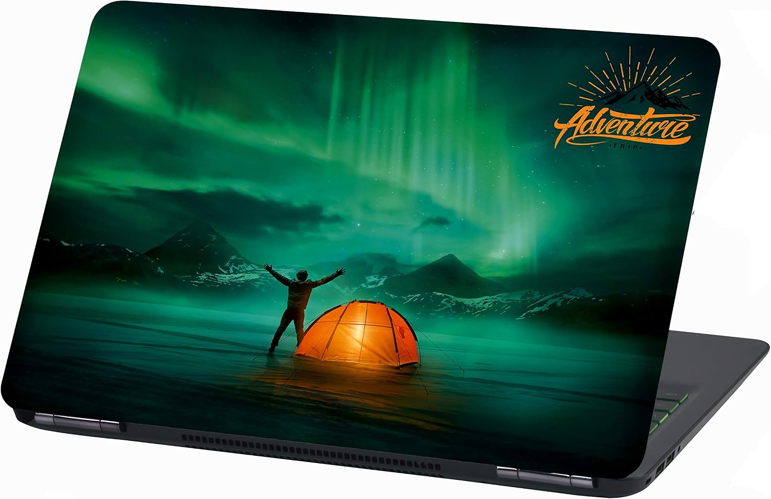 Laptop Film Cover Adventure Adhesive Film Notebook Sticker Protective Cover Self-Adhesive Vinyl Skin Sticker (17 Inches