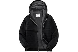 Fozexi Men's Fleece Heavyweight Full Zip Hoodie Sweatshirt Jacket Hooded for Men