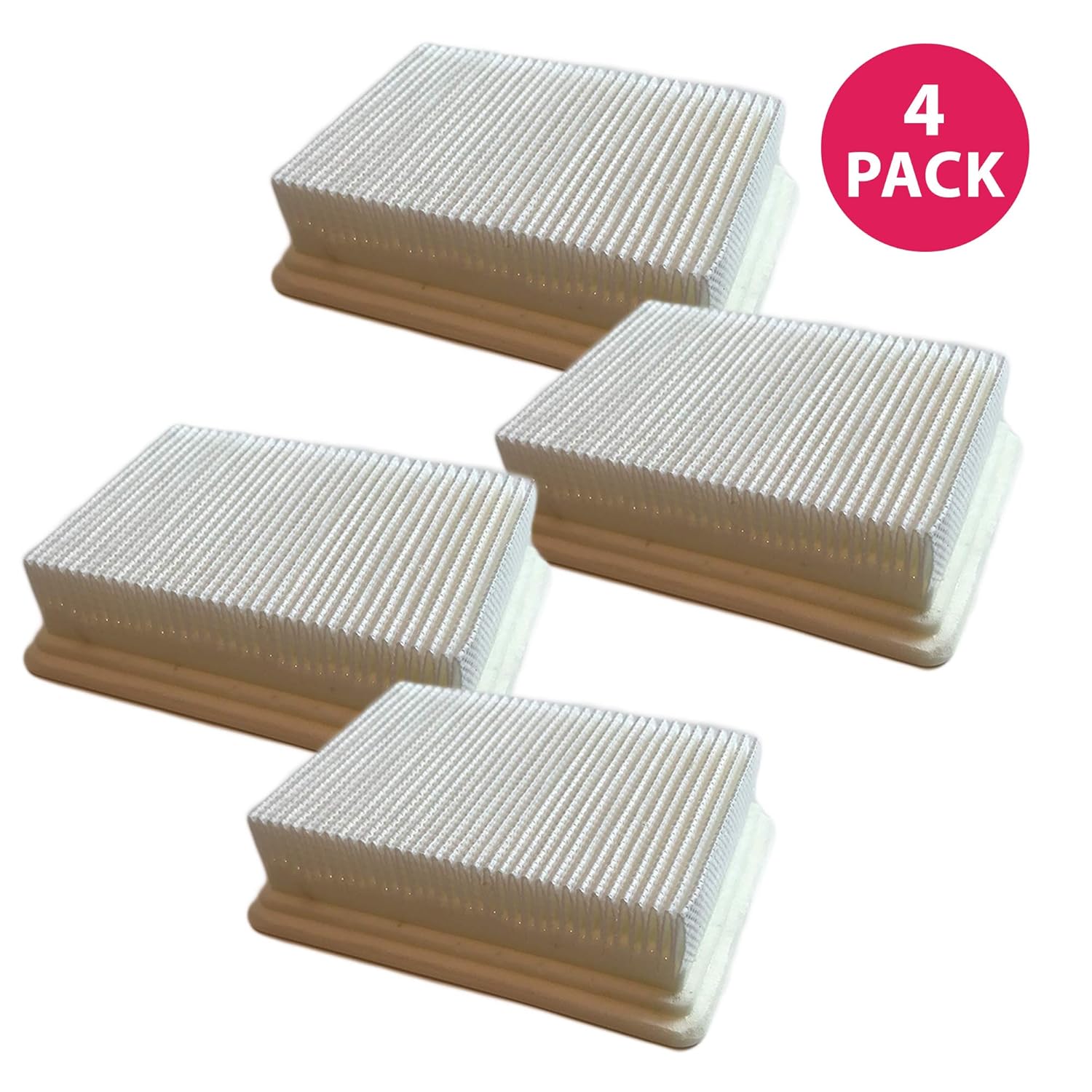 Crucial Vacuum Filter Replacement Parts # 40112050, 59177051 - Compatible with Hoover Filters - Fits Hoover Floormate Filter HEPA-Style for Home, Office Use - Measures 4.4" X 3.6" X 1.1" (4 Pack)