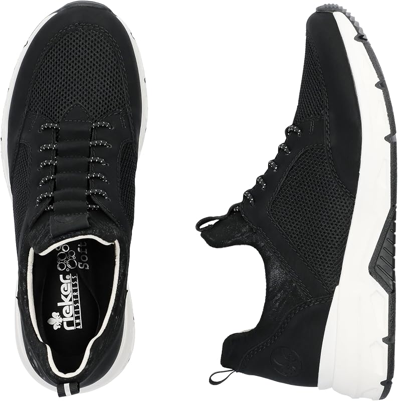 48157, Mocasín Mujer, Negro, 37 EU