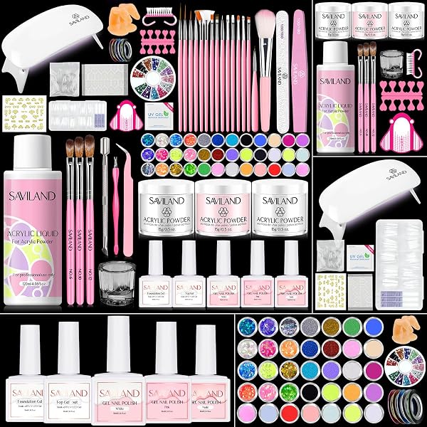 BORNBYME Acryl-Nagel-Übungsset – Mit 3 Fingern, 100 Nagelspitzen & Ständer, Für Anfänger & Fortgeschrittene