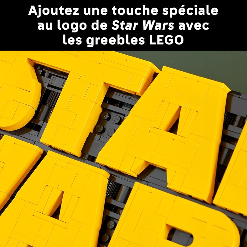 Star Wars Logo De Star Wars en Briques - Set De Construction Collector DIY - Maquette De Symbole Iconique De La Culture Pop - Décoration Maison Ou Bureau - Cadeau pour Adulte Ou Adolescent 75407 — photo 5 sur 8