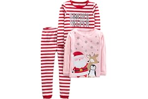 Simple Joys by Carter's Baby 3-Piece Snug-fit Cotton Holiday Pajama Set