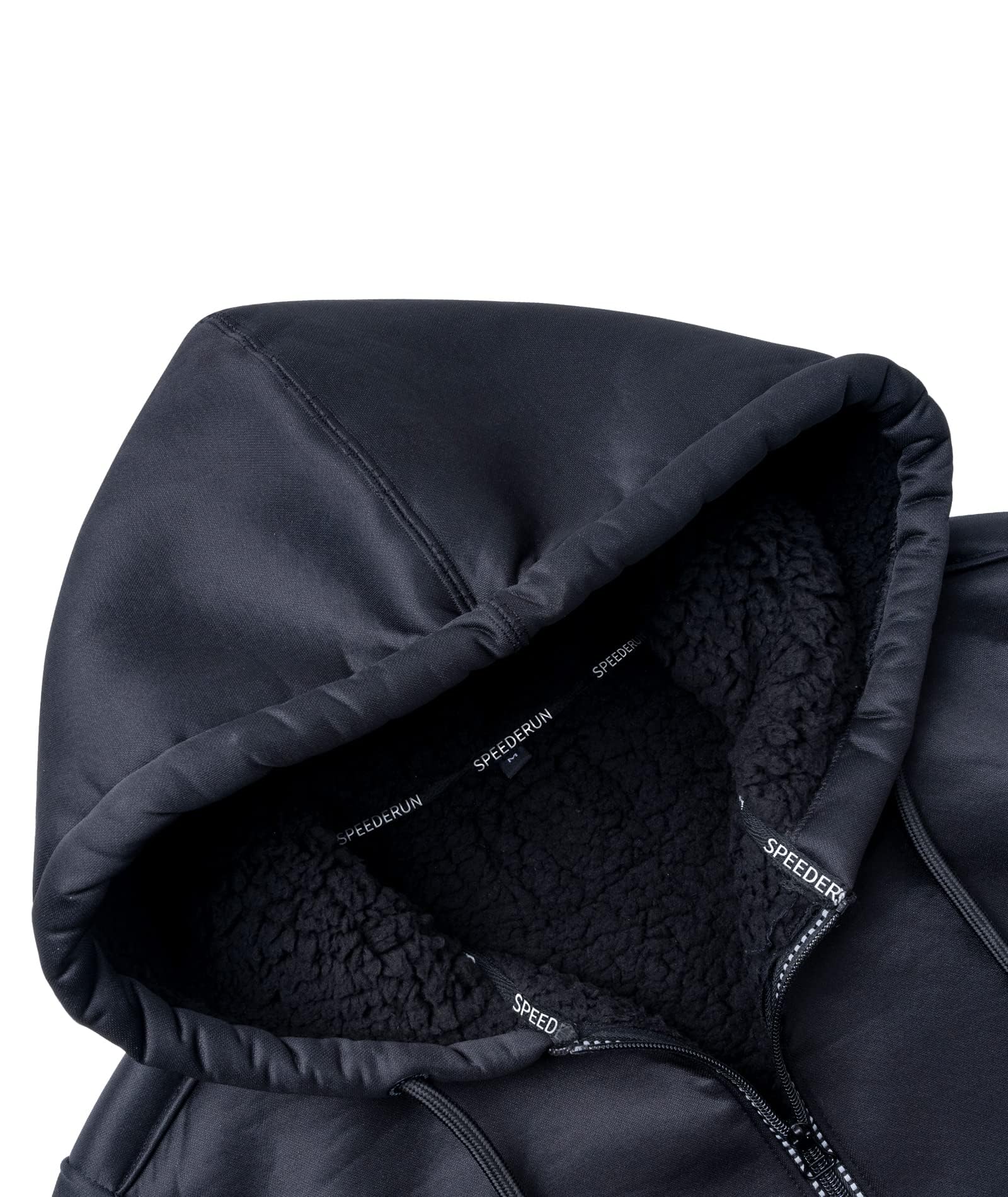 GEEK LIGHTING Men's Hoodie Heavyweight Fleece Sweatshirt Comfortable Full Zip Up Thick Sherpa Lined for Men Outdoor Activity