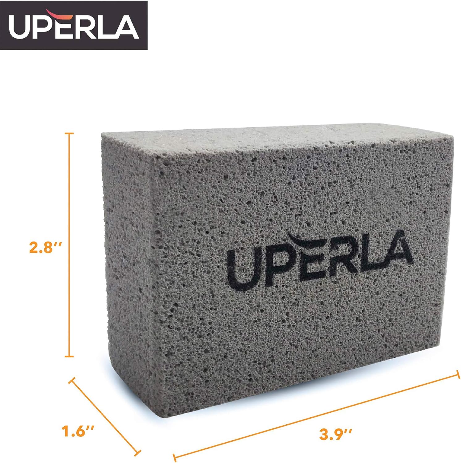 Uperla Premium Grill Brick Griddle Stone Cleaning Kit (4 Pack) - Advanced High Density - Microfiber Cloth Included - Effective in Grease and Stains Removal: Home & Kitchen