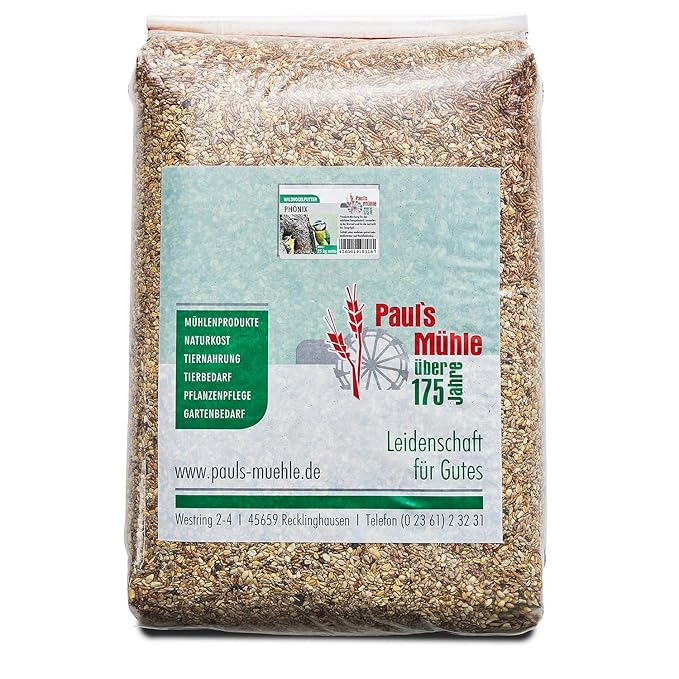Paul´s Mühle Wildvogelfutter, Vogelfutter ideal für Brutzeit und Aufzucht, Phönix