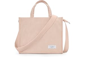 KALIDI FANCY FOREST KALIDI Tote Bag for Women Corduroy Crossbody Bag Casual Zipper Tote Fashion Shoulder Handbag Hobo bag with Pockets