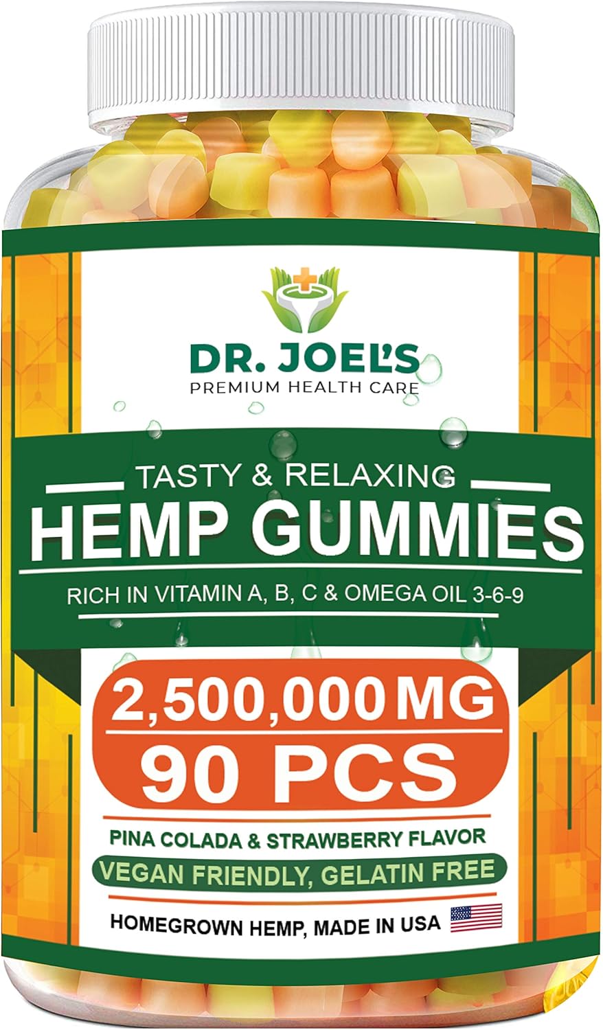 Premium Gummies - 2,500,000 MG, Maximum Strength - 90 cts - Anxiety, Pain, Stress, Nausea, Inflammation Support - Healthy Sleep Formula – Made in USA: Health & Personal Care
