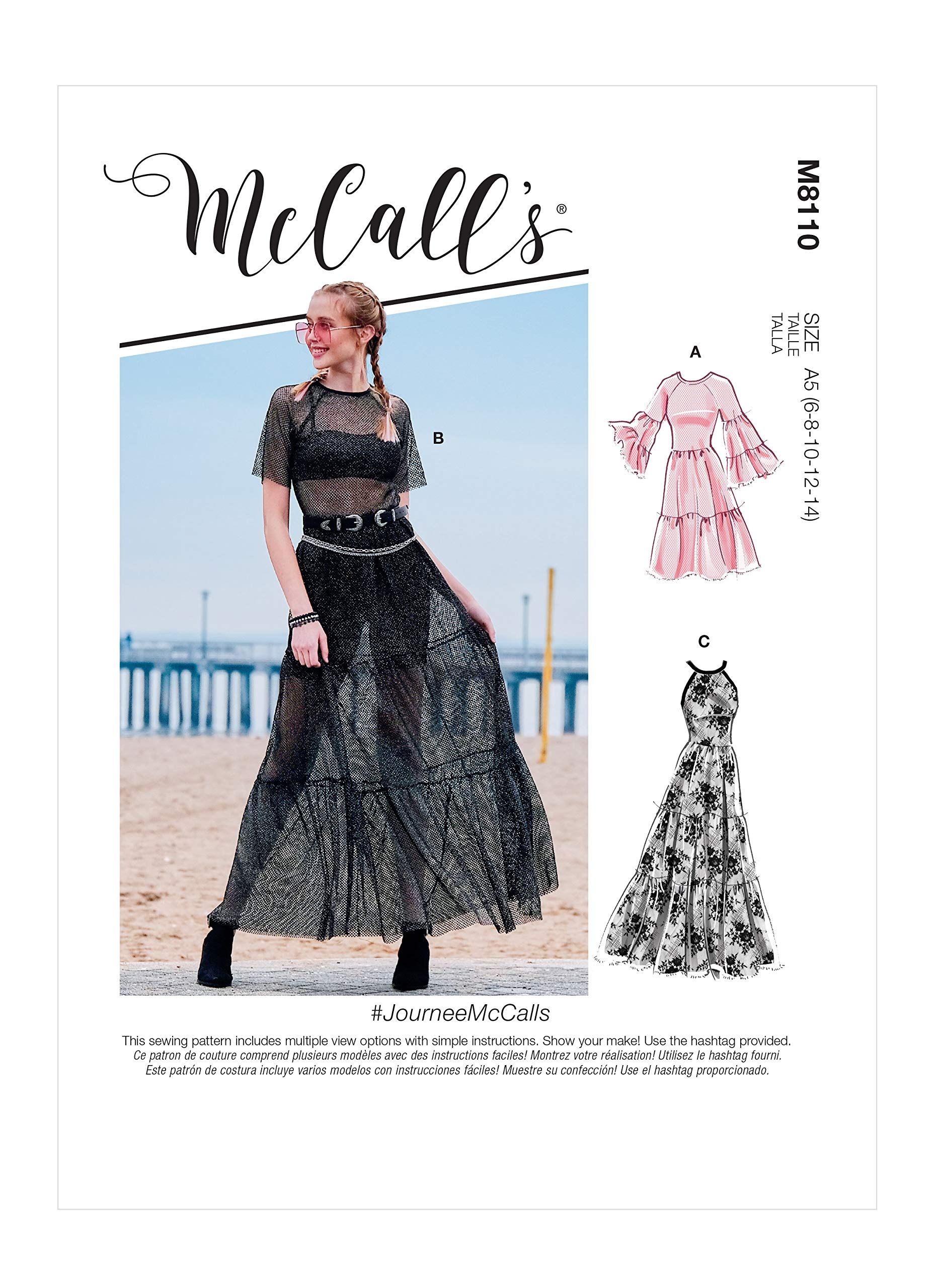 McCalls Sewing Patterns M8110A5 Misses>Dresses