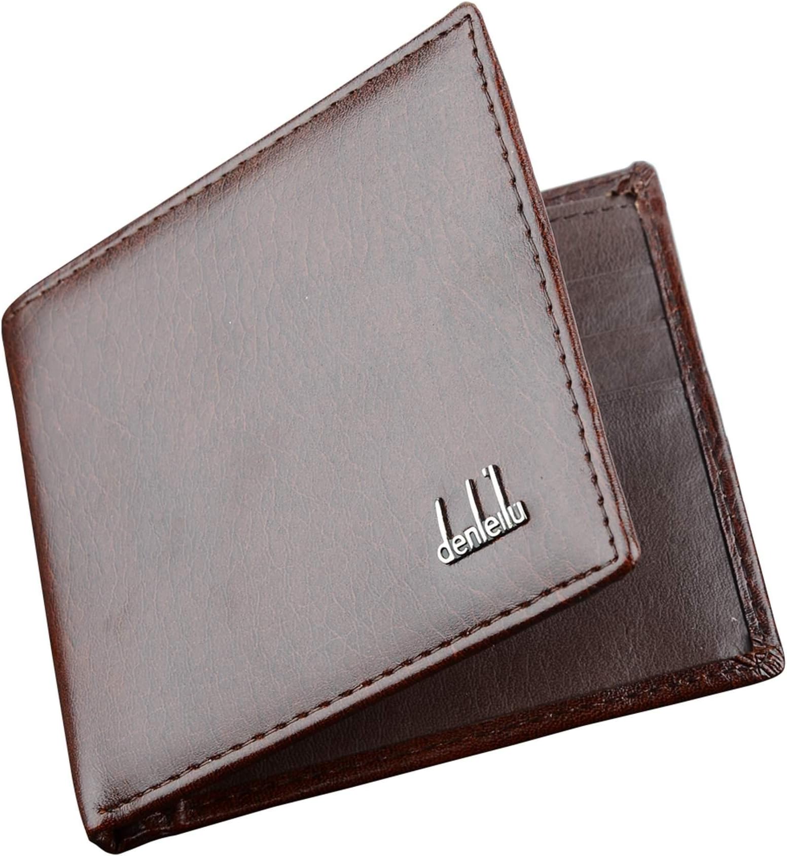 MYEDO Mens Synthetic Leather Wallet Money Pockets Credit ID Cards Holder Purse,Blocking Leather Bifold Wallet for Men