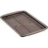 Circulon Nonstick Bakeware Set with Nonstick Cookie Sheet / Baking Sheet and Cooling Rack - 2 Piece, Chocolate Brown