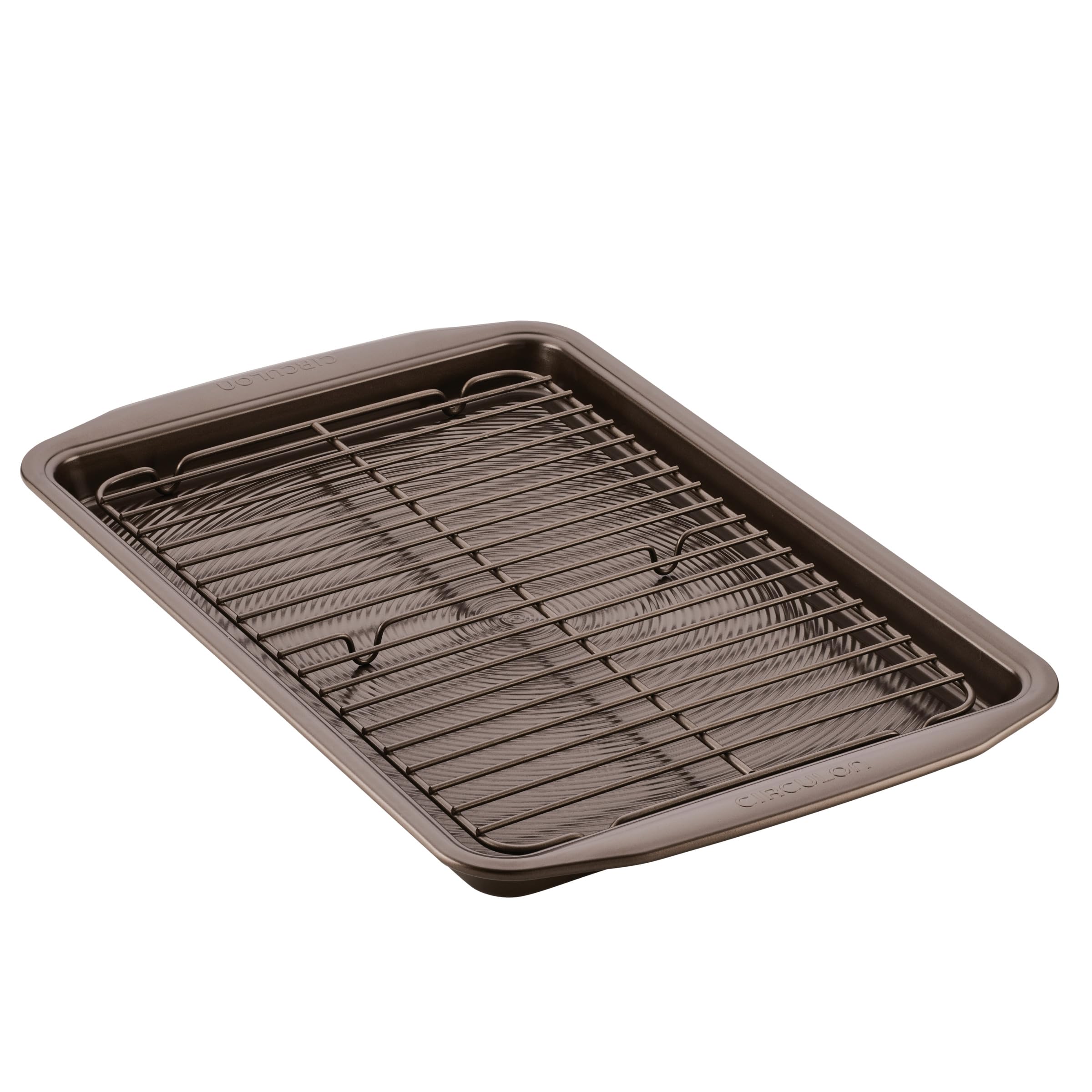 Circulon 47186 Nonstick Bakeware Cookie Pan Set, Steel, Chocolate