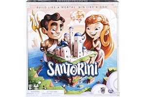 Spin Master Games Santorini Strategy Based Family Board Game for Kids & Adults, Ages 8+, Up to 6 Players