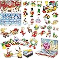 2024 Advent Calendar for Christmas, 24 Pack Christmas Building Blocks Kit for Holiday Countdown, 12-in-1 Festive Christmas Paradise Kits for Boys and Girls Ages 6 7 8 9 10 11 12+