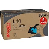 WypAll PowerClean L40 Extra Absorbent Towels, 9 x 90 Sheets (03046) | Pop-Up Box, White Towels, Extra Soft &amp; Plush, Ideal for Absorbing Liquids and Oil Spills, Cloth-Like Performance