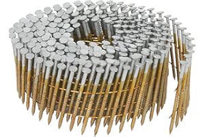 Metabo HPT Coil Siding Nails | 1-1/2-Inch x 0.092-Inch | Collated Wire | Full Round-Head | Ring Shank | Hot-Dipped Galvanized | 3600 Count | 13362HPT