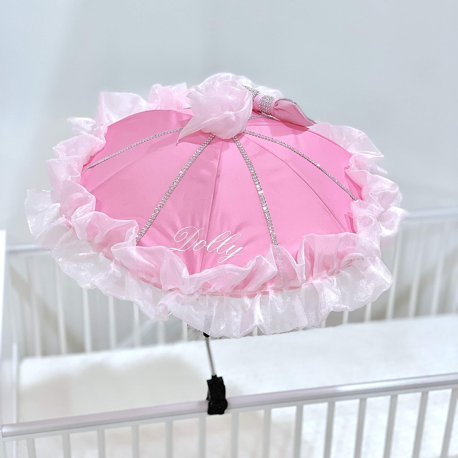 pink pram parasol