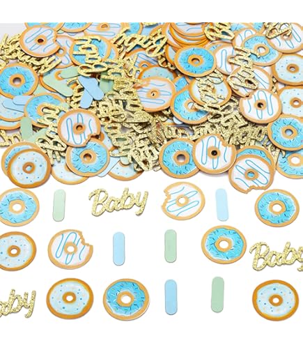 Lot De 3 Guirlandes Fanions Donuts Jollyboom - Décoration Fête Anniversaire Thème