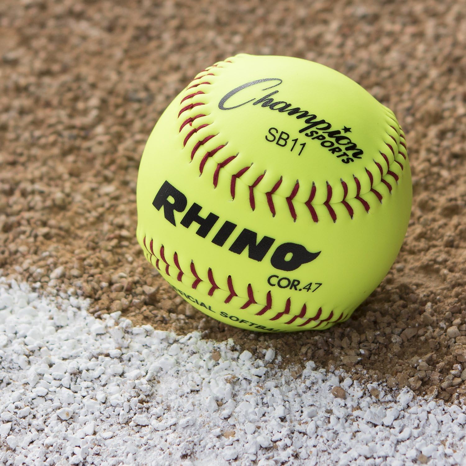 Champion Sports 11" Official Softballs: 11-Inch Youth Fastpitch Softball Ball for Games, Practice and Training - Optic Yellow Syntex Cover - Pack of 12: Sports & Outdoors