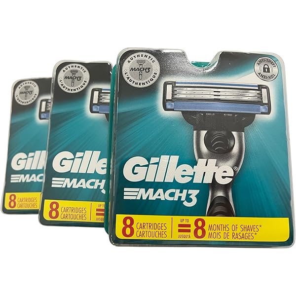 Amazon.com: Gillette Mach 3-8 Count (1 x 8 Pack) : Beauty