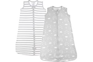 Mama Cheetah Baby Sleep Sack 0.5 TOG, Organic Cotton Baby Wearable Blanket with Two-Way Zipper, Swaddle Transition Baby Sleeping Bag for Newborn Infant Toddler Boy Girl, 24-48 Months