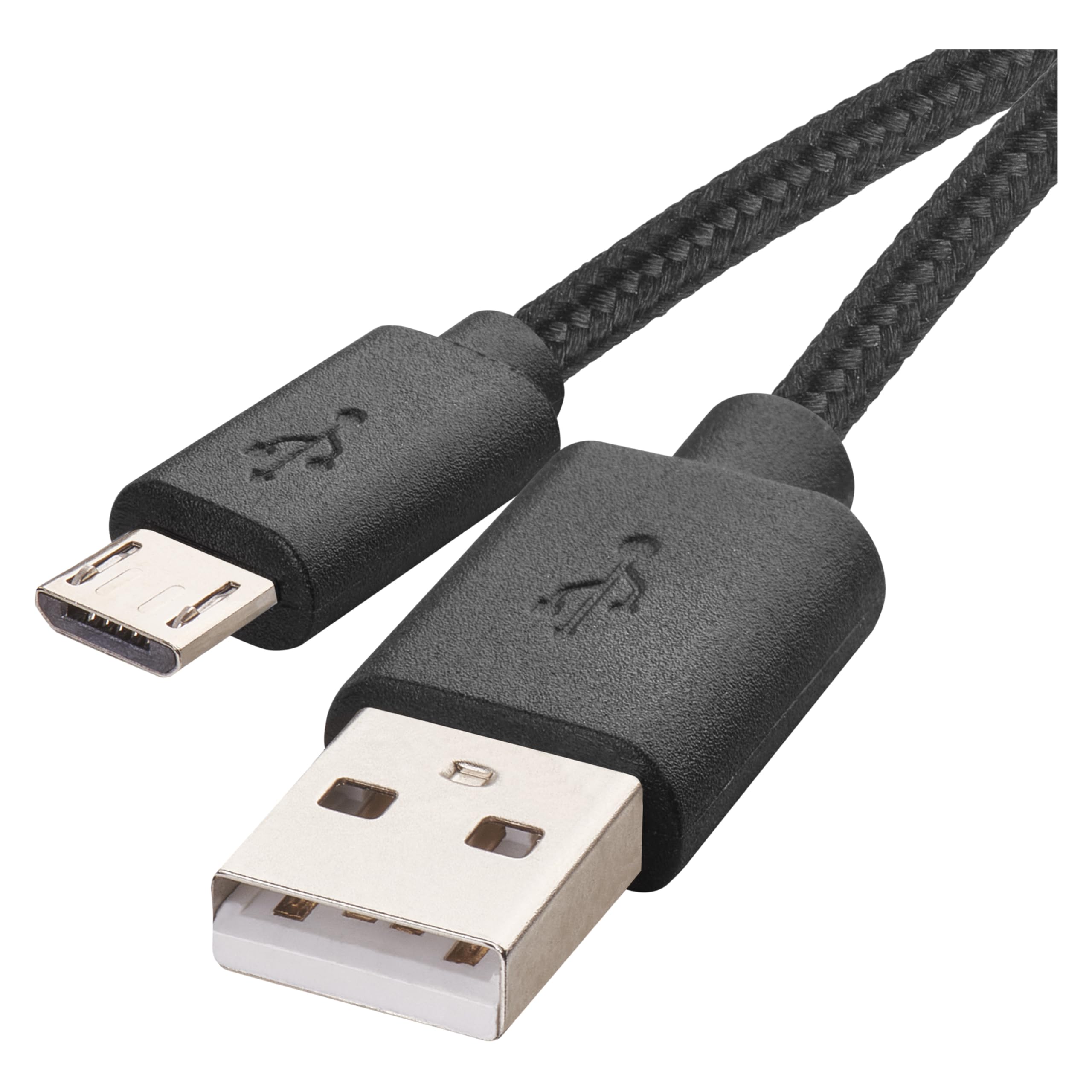 EMOS Micro-USB Fast Charging Cable to USB-A 2.0, 480 Mbps Charging Cable Type A to Micro-B for Fast Charging and Data Transfer, 2 m, Black