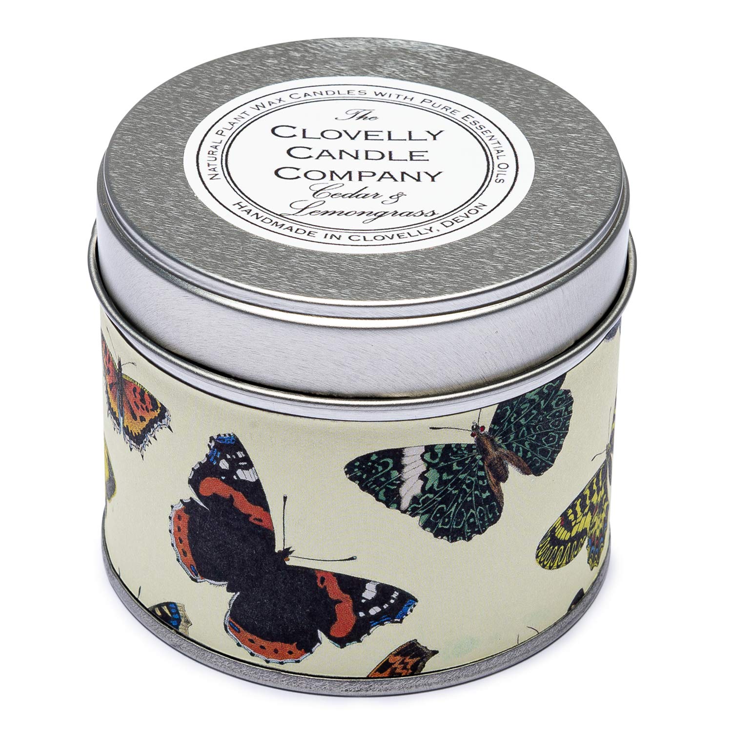 Clovelly Soap Co Handmade Natural Scented Cedarwood & Lemongrass Aromatherapy Soy Wax Vegan Tin Candle