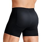 TAILONG Men Padded Underwear Boxer Briefs Tummy Control Body Shaper Shapewear Enhance Butt Lifter