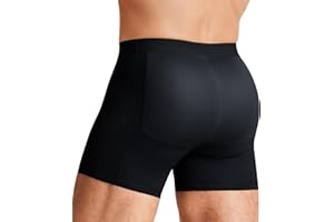 TAILONG Men Padded Underwear Boxer Briefs Tummy Control Body Shaper Shapewear Enhance Butt Lifter