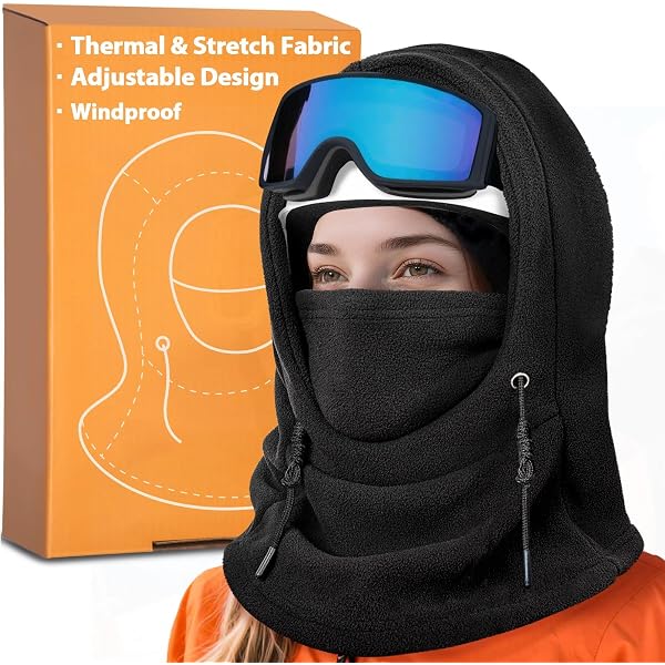 3 in 1 Winter Thermal Balaclava Hood Face Mask with Ear  display picture 2