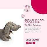 Blue Canyon Jack Weighted Dog Door Stop Sand Filled Animal Decorative Home view 2